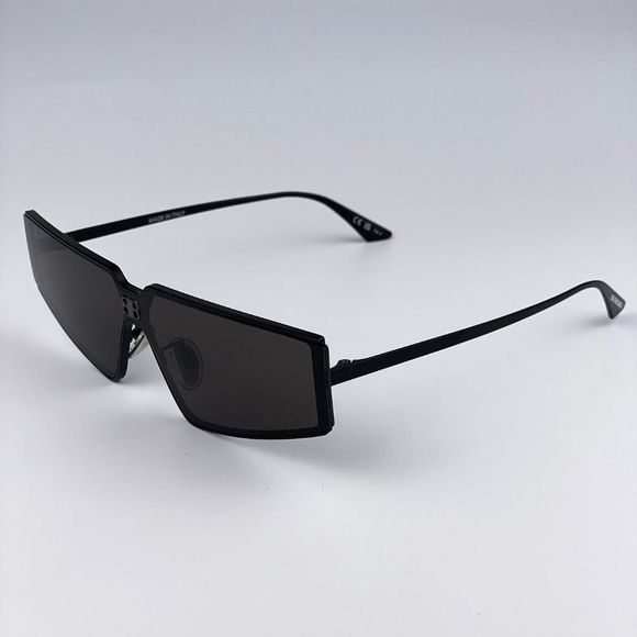 Balenciaga BB0192S 001 Sunglasses Black Shiny Rectangle Unisex main image 5
